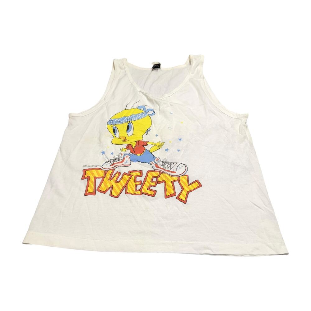 Vintage Tweety Looney Tunes Tank Top Large